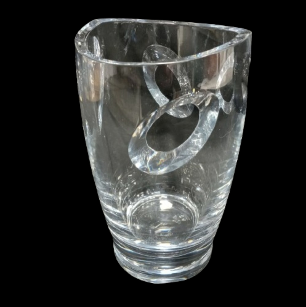 *NWOT Nambe X Crystal Vase with Pierced Holes